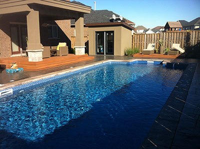 A Malibu Pools inground pool