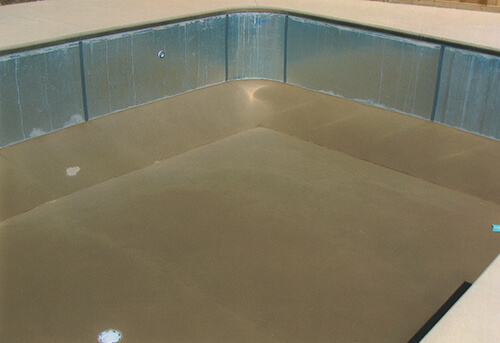 Finishing the sides of an inground pool