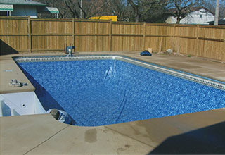 Installing an inground pool.